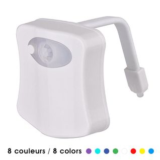 Veilleuse LED Pour Cuvette Des Toilettes Wc Avec Détecteur De Mouvement La Nuit