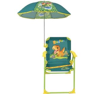 Chaise Pliante Enfant Avec Parasol 65 Cm - 53×39×39 Cm, Multicolore