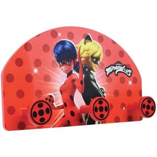 Porte-manteau Miraculous Ladybug - Pour Enfant - H.37 X L.21.5 X P.68 Cm