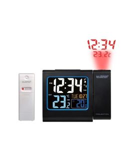 La Crosse Wt552-bla Réveil Écran Couleurs Avec Projection