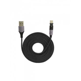 Cable Usb-a Male Pivotable , Usb-c Male Longueur 1.20m  Dy-tu4671 Pour Smartphone
