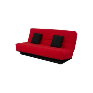 Banquette Clic-clac, Housse Et 2 Coussins Rouge 120x190