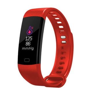 Montre Connectée Android Ios Bracelet Cardio Smartwatch Ip67 Podomètre Rouge