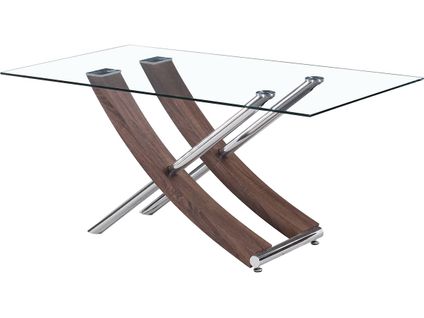 Table Repas "diva" - 160 X 90 X 76 Cm - Chêne Laqué