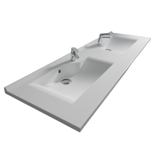 Plan Double Vasque Design 140 Cm Resiloge