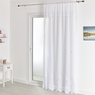 Voilage 240x240 Blanc En Polyester