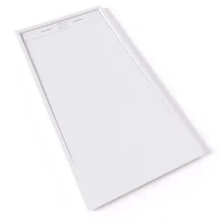 Receveur De Douche Hiemal 90 X 180 Cm Résine Blanc Aspect Ardoise + Bonde Incluse