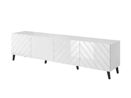 Chloe - Meuble TV - 4 Portes - 200 Cm Blanc