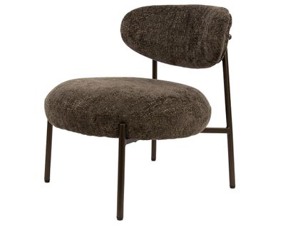 Adelia - Fauteuil - Pieds En Métal - En Tissu Texturé