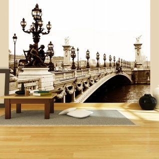 Papier Peint Pont Alexandre Ii, Paris 200 X 154 Cm Beige