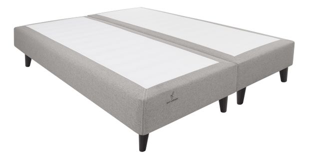 Sommier ressorts 2x90x200 cm NUIT FAUBOURG HONORE gris clair