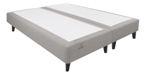 Sommier ressorts 2x80x200 cm NUIT FAUBOURG HONORE gris clair