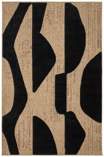 Tapis De Salon Palma Relief Noir 120x170