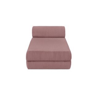 Méridienne Modulable Et Convertible - Velours Côtelé XL - Rose