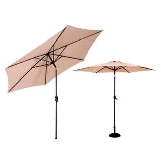 Parasol Mât Inclinable Tissu Beige - Mimosa