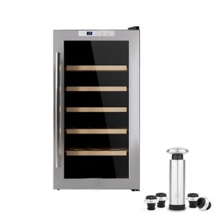 Cave De Conservation 18 Bouteilles Et Pompe Sous Vide Pour Vin - Cavc18+wom440