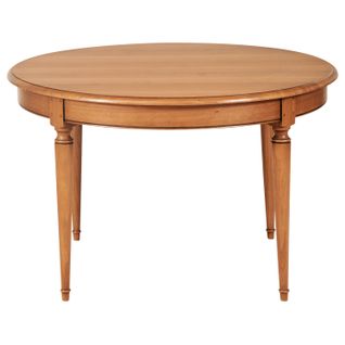 Table Ronde 120 Cm Avec 4 Rallonges, Chêne Massif