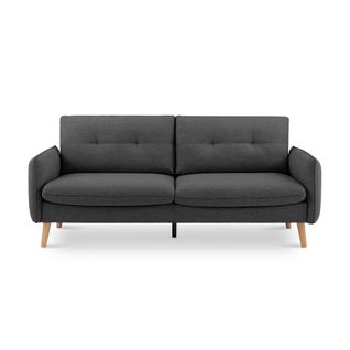 Canapé Scandinave Chloé – Confort et Élégance à Prix Juste | 3-4 Places, Tissu Gris Foncé