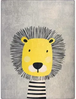 Tapis Enfant Simba Gris - 80x150cm