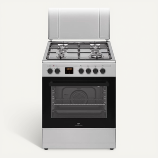 Cuisinière Gaz Pose Libre 4 Feux Avec Four Convection 60 L Pyrolyse