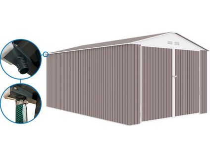 Garage Métal "nevada" - 18,56m² Avec Gouttière