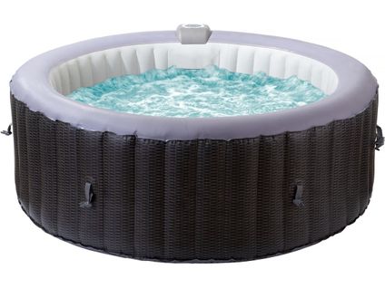Spa Gonflable En Pvc  "malaga" - 4 Places - Gris