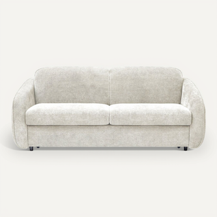 Canapé Lit Convertible Express En Tissu Texturé "laurie" - 202 X 107 X 85 Cm
