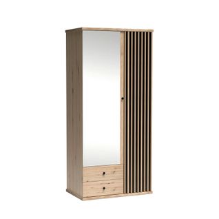 Armoire Avec Miroir - L.100 X H.213 X P.60 Cm - Kavi