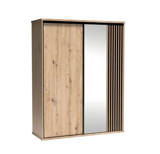 Grande Armoire Avec Miroir - L.179 X H.216 X P.60 Cm - Kavi