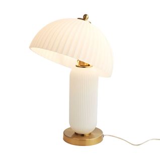 Lampe à Poser Vintage Avec Coupole En Verre Orientable - Adaline