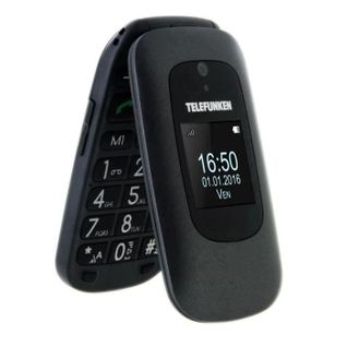 Téléphone Portable À Clapet Tm 250 Izy 2 Écrans Noir