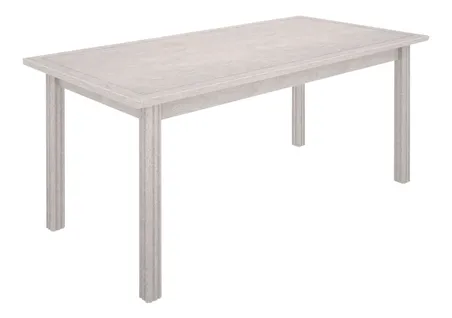 Table rectangulaire L.180 cm DAISY imitation chêne blanchi