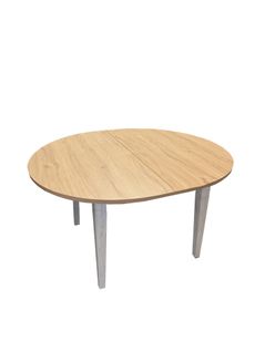 Table oblongue L.140 + allonge COSTAL Imitation chêne clair vieilli