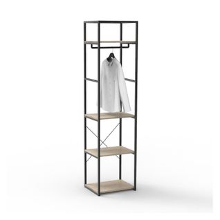 Portant Vêtements June En Bois Et Métal 50x200cm