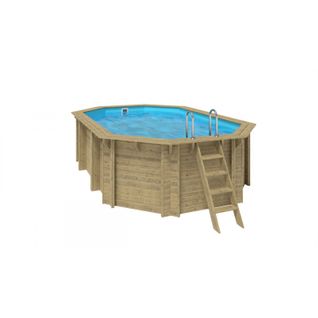 Piscine Rainurée Languette Octo. Emeo  Emeo 541x 350 X 131 Cm Bois