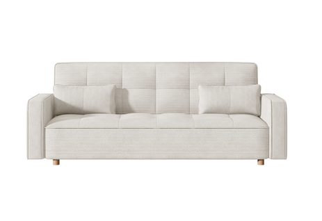 Copenhague - Canapé Convertible 3 Places En Velours Côtelé Beige