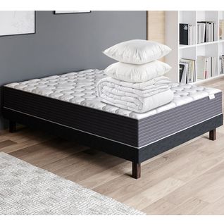 Matelas Mousse 160x200 Accueil Mémoire De Forme Memo Hr Hbedding + Couette 240x220 + 2 Oreillers