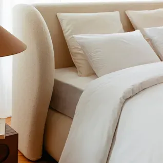 Housse De Couette 220x240cm - Blanc - 100% Percale De Coton