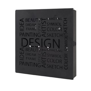 Boîte à Clés Métal "design" 24cm Noir