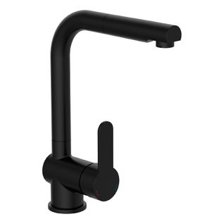 Mitigeur LONDON Noir mat vue 3/4