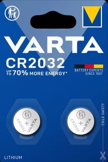 Pile bouton VARTA CR2032 Blister 2