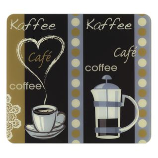 2 Couvres-plaques Multi-usage Arome Du Café - 56 X 50 Cm - Multicolore