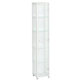 Vitrine 1 porte EVA blanc