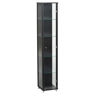 Vitrine 1 porte EVA noir