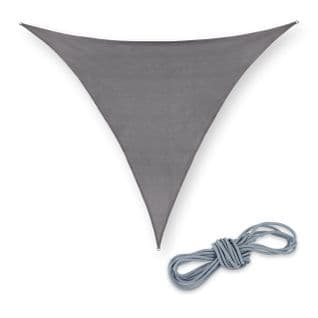 Voile D'ombrage Triangulaire Gris Pe-hd