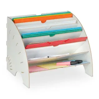 Rangement Documents Avec 6 Compartiments