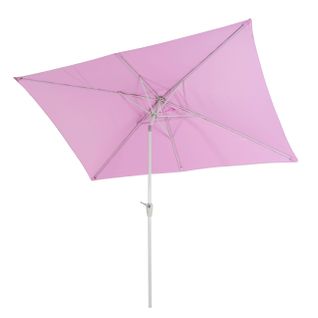 Parasol N23 2x3m Rectangulaire Inclinable Polyester Aluminium 4,5kg Lilas