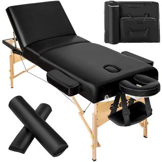 Ensemble De Table De Massage à 3 Zones Somwang Avec Rembourrage De 7,5 Cm D’épaisseur, Rouleaux Et