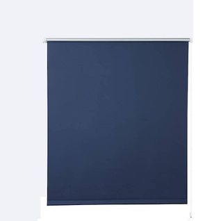 1x Store Enrouleur Occultant. Isolant Thermique Avec Revêtement Sans Perçage. 60x160 Cm Bleu.