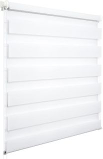 1 Pièce Store Enrouleur 80x130cm Double Fixation Rapide.store Isolant Thermique  Blanc